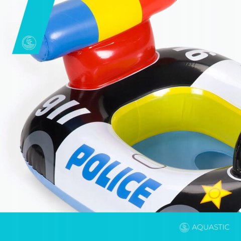 Aquastic Koło Kółko Dmuchane Do Basenu Do Wody Do Pływania Dzieci Policja