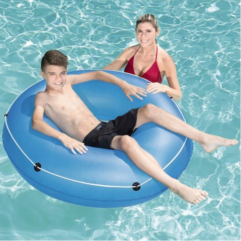 Bestway Kółko Koło Dmuchane Z Liną Do Basenu 119 Cm Niebieskie 36120 N