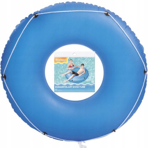 Bestway Kółko Koło Dmuchane Z Liną Do Basenu 119 Cm Niebieskie 36120 N