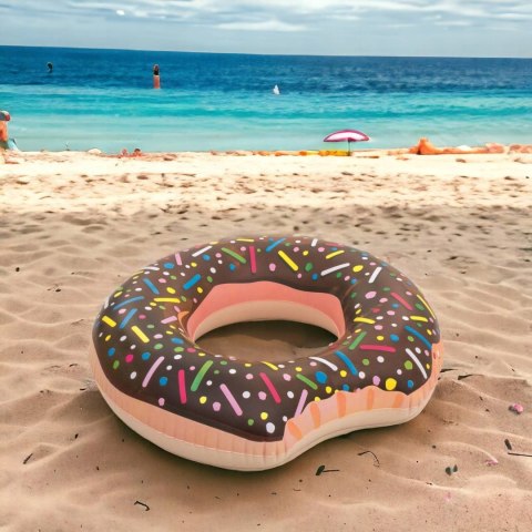 Dmuchane Koło Do Pływania Pączek Donut Kolorowy Materac Dla Dzieci 60 Cm