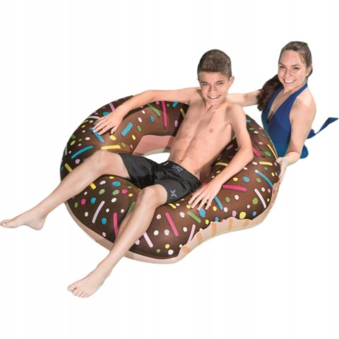 Dmuchane Koło Do Pływania Pączek Donut Kolorowy Materac Dla Dzieci 60 Cm