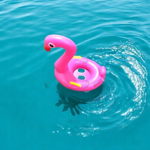 Dmuchany Flaming Do Pływania Dla Dzieci Koło Ponton Na Basen Siedzisko 90Cm