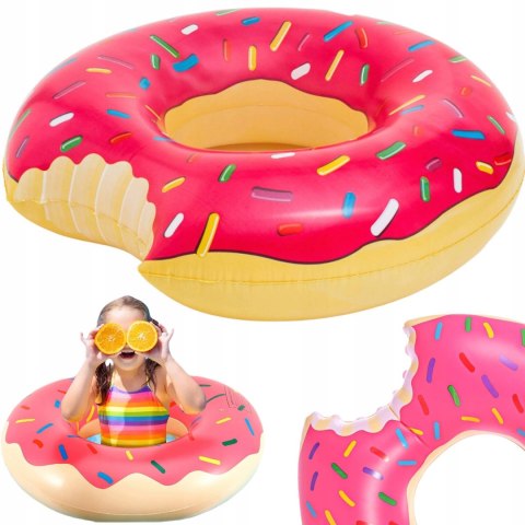 Duże Koło Dmuchane Xxl Donut Do Pływania Materac Pączek Na Basen Dla Dzieci