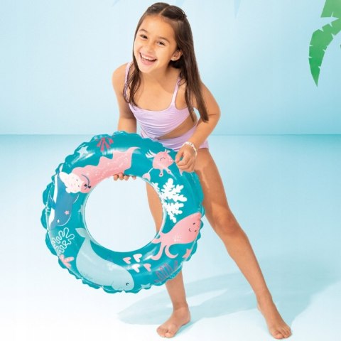 Intex Dmuchane Koło Do Pływania Kółko Do Basenu Kolorowe Dla Dzieci 61 Cm