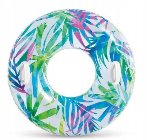 Intex Dmuchane Koło Do Pływania Z Uchwytami Duże Plażowe Na Basen 97 Cm