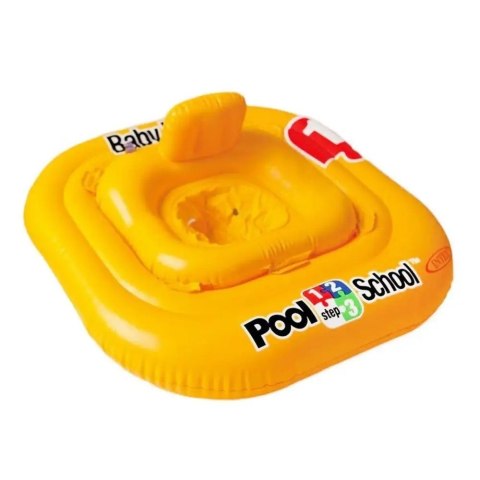 Koło Fotelik Do Nauki Pływania Dla Dzieci Ponton Żółty 80X80 Cm Intex