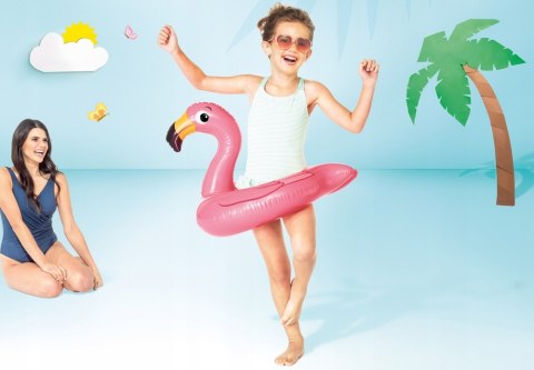 Radosne Dmuchane Koło Plażowe Dla Dzieci - Zwierzątka Intex 59220