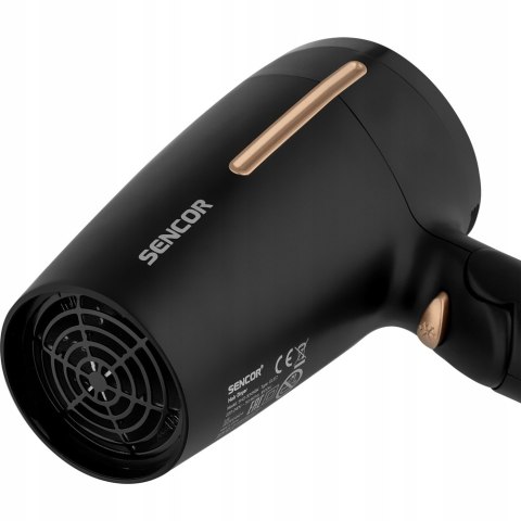 Suszarka Do Włosów Czarna Końcówka Sencor Shd 0045Bk 1600W Mała Turystyczna