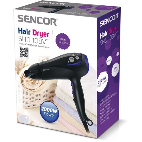 Suszarka Do Włosów Sencor Shd 108Vt Jonizacja Dyfuzor Koncentrator 2200W