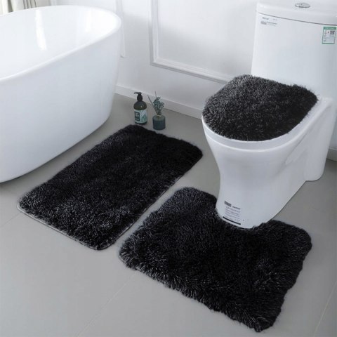 3Szt 4Cm Grubości Dywaniki Łazienkowe Komplet Antypoślizgowe Mega Miękkie