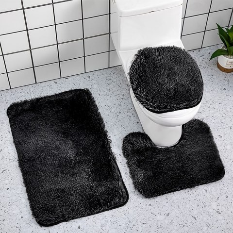 3Szt 4Cm Grubości Dywaniki Łazienkowe Komplet Antypoślizgowe Mega Miękkie