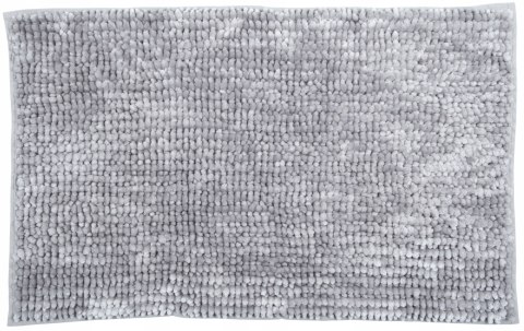 Antypoślizgowy Dywanik Łazienkowy Szary Chenille Miękki Puszysty 40X60cm
