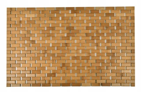Bambusowa Drewniana Łazienkowa Mata Naturalna Dywanik Antypoślizgowy 50X80
