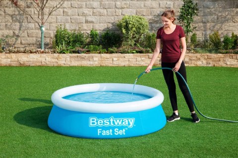 Basen Ogrodowy Rozporowy Dmuchany Okrągły Dla Dzieci Duży Bestway 183X51cm