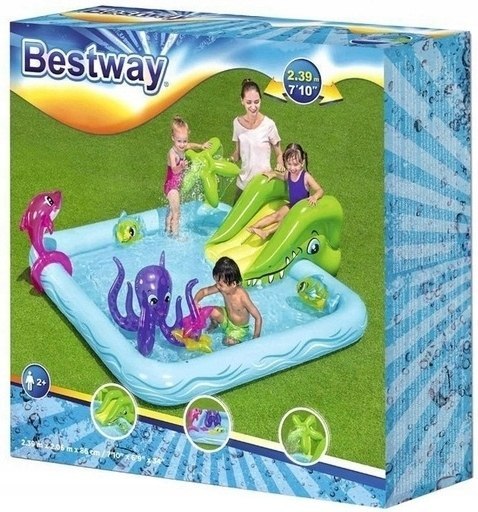 Basen Wodny Plac Zabaw Dla Dzieci Park Wodny Zjeżdżalnia Bestway 53052