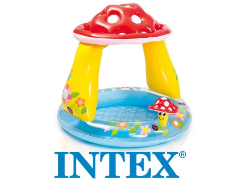 Basenik Brodzik Dmuchany Muchomor Dach Dla Dzieci Kolorowy Intex 57114