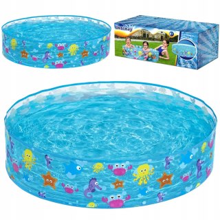 Bestway Brodzik Basen Ogrodowy Dla Dzieci Kolorowy 122X25cm 219L 55028