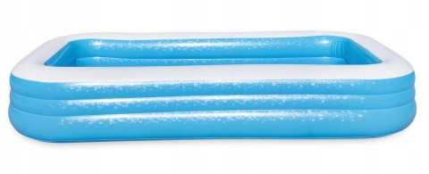 Duży Basen Dmuchany Rodzinny Ogrodowy Niebieski 305X183x55cm Bestway 54009