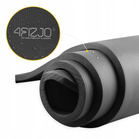 Gruba Mata Gimnastyczna Do Ćwiczeń Jogi Fitness 1Cm Nbr Z Uchwytem Wygodna