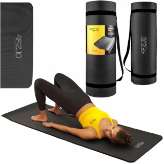 Gruba Mata Gimnastyczna Do Ćwiczeń Jogi Fitness Nbr 1,5 Cm Z Uchwytem