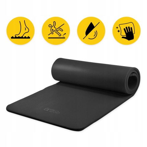 Gruba Mata Gimnastyczna Do Ćwiczeń Jogi Fitness Nbr 1,5 Cm Z Uchwytem