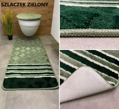 Łazienkowy Dywanik Mata 3 Cz. Antypoślizgowy Mix Wzorów Miękkie Chłonne