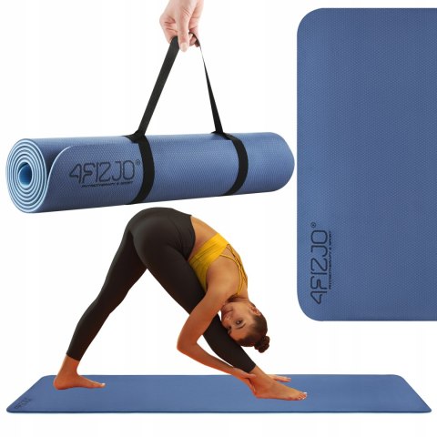 Mata Do Ćwiczeń Antypoślizgowa Joga Fitness Dwustronna Miękka Uchwyt 6Mm
