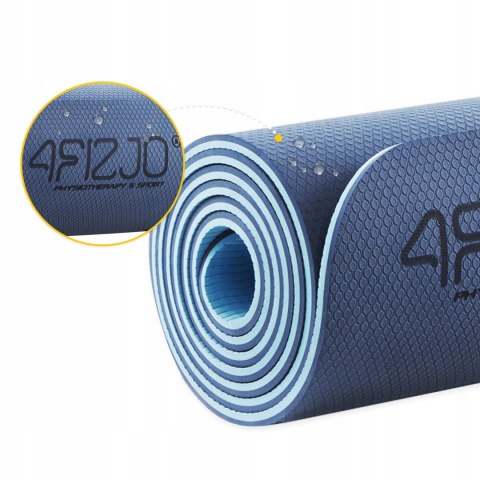 Mata Do Ćwiczeń Antypoślizgowa Joga Fitness Dwustronna Miękka Uchwyt 6Mm