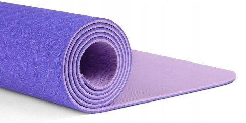 Antypoślizgowa Mata Do Ćwiczeń Jogi Fitness Gimnastyka Tpe Z Paskiem
