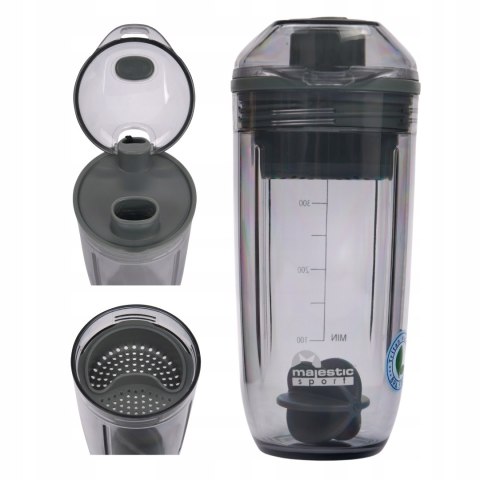 Butelka Do Odżywek Shaker Tritanowy Szczelny Bidon Majestic Sport 400Ml