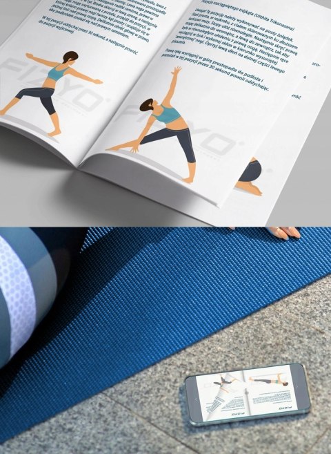 Gruba Mata Do Ćwiczeń Fitness Joga Pilates Antypoślizgowa Nbr 183X61x1 Cm