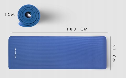 Gruba Mata Do Ćwiczeń Fitness Joga Pilates Antypoślizgowa Nbr 183X61x1 Cm
