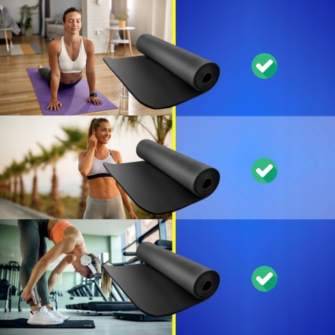 Gruba Mata Do Ćwiczeń Gimnastyczna Joga Fitness Karimata Nbr 1Cm Xxl