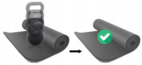 Gruba Mata Do Ćwiczeń Gimnastyczna Joga Fitness Karimata Nbr 1Cm Xxl