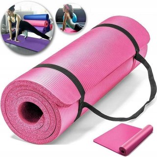 Gruba Mata Do Ćwiczeń Jogi Fitness Pilates Antypoślizgowa 180X61 Cm Nbr