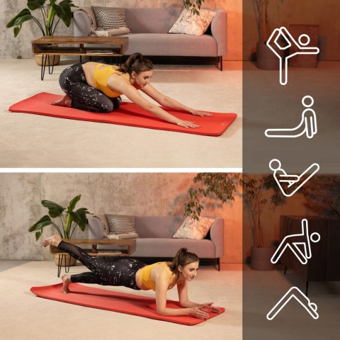 Gruba Mata Fitness Antypoślizgowa Nbr 1,5Cm 190X80cm Karimata Do Ćwiczeń