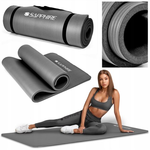 Gruba Mata Fitness Gimnastyczna Antypoślizgowa Nbr 173X61cm Do Ćwiczeń Joga
