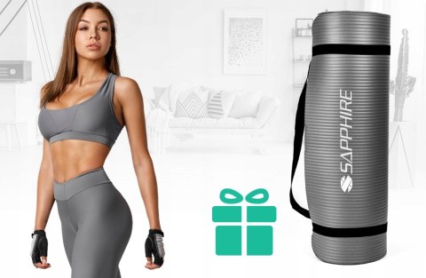 Gruba Mata Fitness Gimnastyczna Antypoślizgowa Nbr 173X61cm Do Ćwiczeń Joga