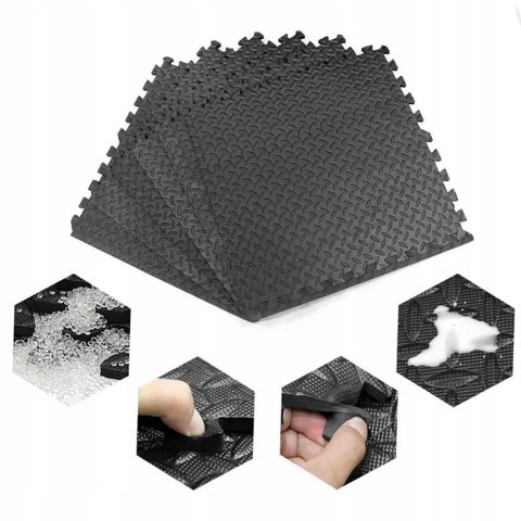 Gruba Mata Puzzle Piankowa Podłoga Pod Sprzęt Na Siłownię 180X120 Cm