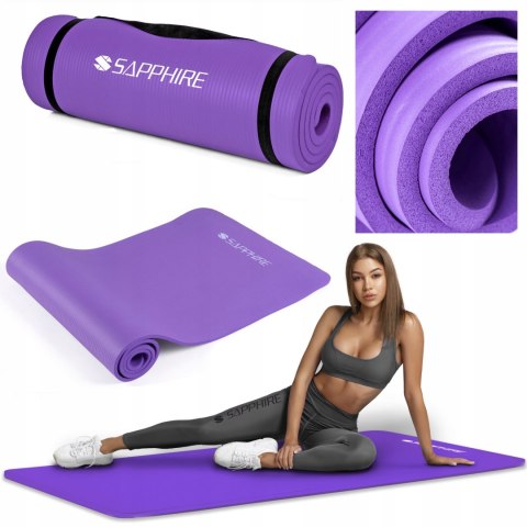 Gruba Mocna Mata Fitness Gimnastyczna 173X61cm Do Ćwiczeń Joga 1,5Cm