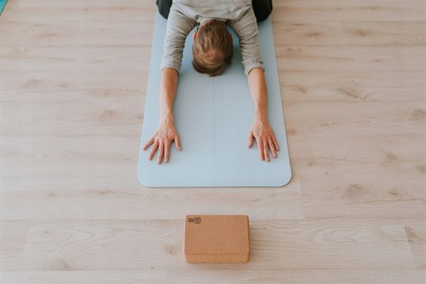 Mata Do Ćwiczeń Joga Pilates Happy Yogi Antypoślizgowa 183X61x0.65 Cm Tpe