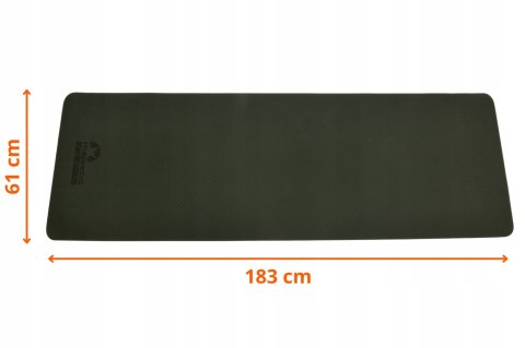 Mata Do Ćwiczeń Majestic Yoga 183X61x0,6Cm Zielona Tpe Antypoślizgowa Torba