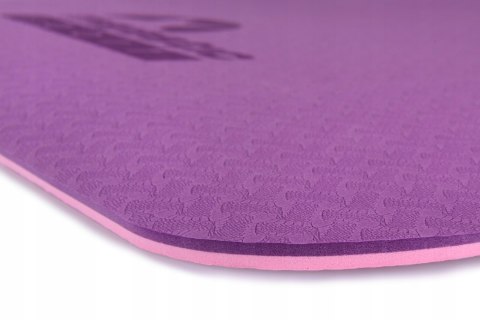 Mata Do Ćwiczeń Majestic Yoga 183X61 Cm Różowa Antypoślizgowa Wodoodporna