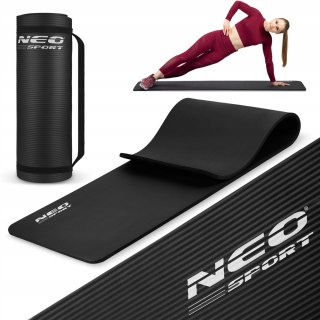 Mata Do Ćwiczeń Nbr Neo-Sport 183X60cm Antypoślizgowa Z Pasek Transportowy