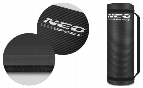 Mata Do Ćwiczeń Nbr Neo-Sport 183X60cm Antypoślizgowa Z Pasek Transportowy
