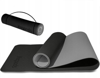 Mata Do Jogi Fitness Pilates Tpe Antypoślizgowa 183X61x6mm Z Paskiem