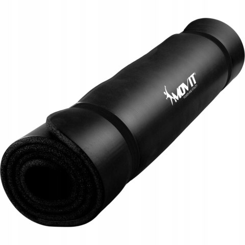 Mata fitness MOVIT 190 × 100 × 1,5 cm, NBR, czarna, antypoślizgowa