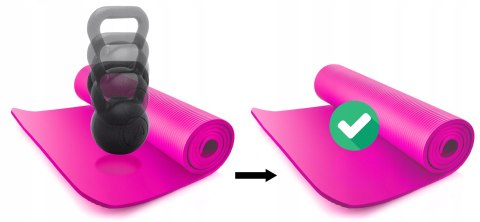 Mata Gimnastyczna Ćwiczenia Fizyo Joga Fitness Karimata Gruba Nbr 10 Mm Xl
