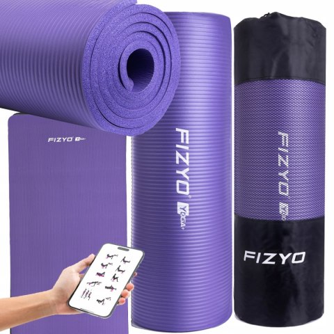 Mata Gimnastyczna Do Ćwiczeń Jogi Fitness Karimata Gruba Nbr Antypoślizgowa