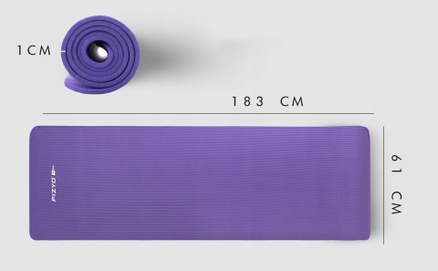 Mata Gimnastyczna Do Ćwiczeń Jogi Fitness Karimata Gruba Nbr Antypoślizgowa